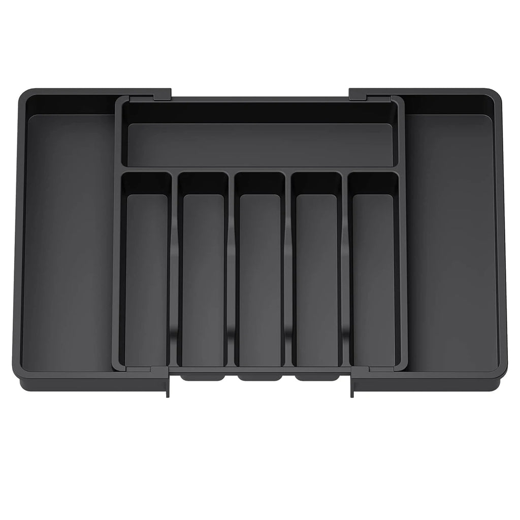 Organisateur de tiroir réglable et extensible pour couverts et ustensiles de cuisine