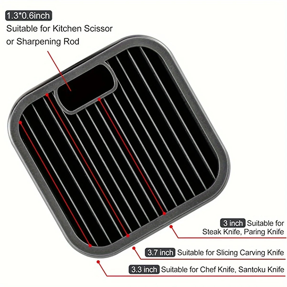 1 support à couteau à trou unique, rangement de cuisine, porte-couteau pour légumes, support de rangement pour outils ménagers