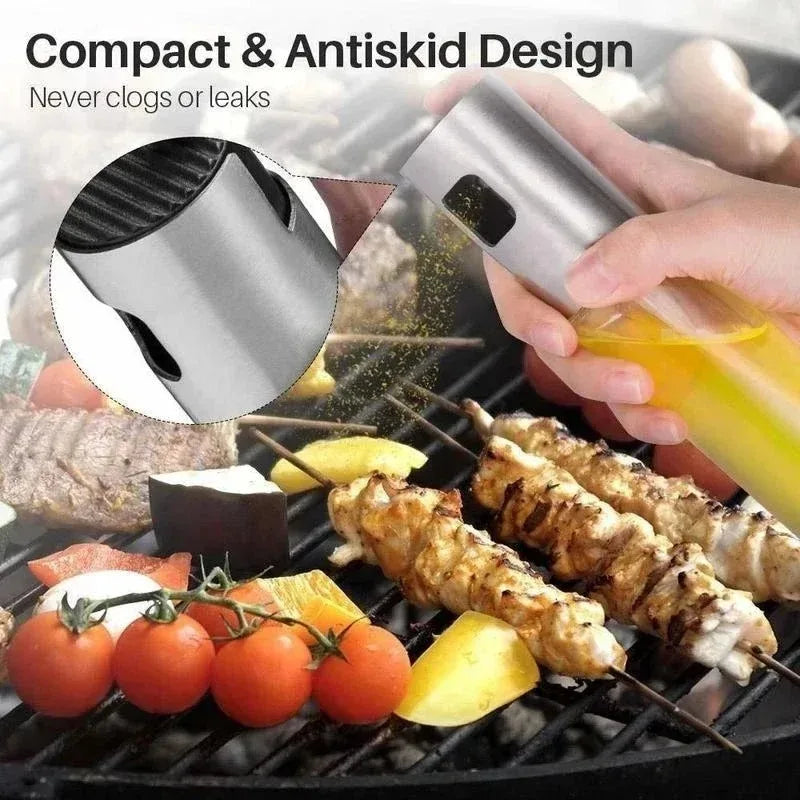 Glass Oil Sprayer for Cooking Olive Spray Mister for Salad BBQ Kitchen Baking Empty Vinegar Bottle