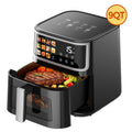 Friteuse sans huile Patbrela 8L, grande friteuse à air chaud avec écran LED, 11 fonctions prédéfinies, four de cuisson multifonction 1700W