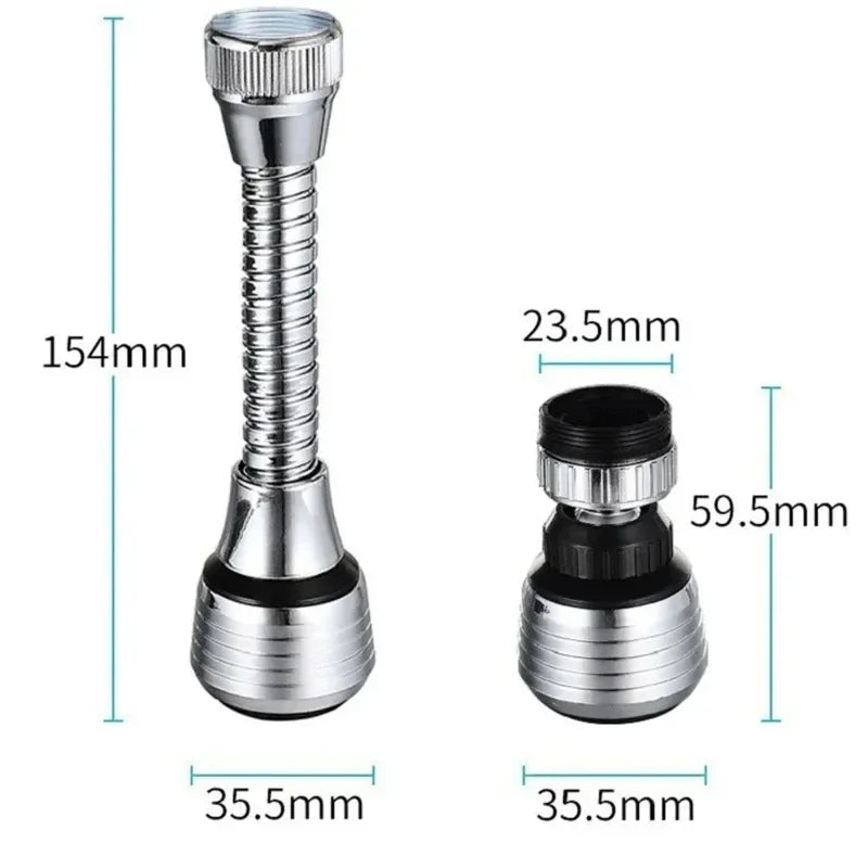 360° Rotating Kitchen Faucet Pressurized Anti-Splash Extended Filter Foam Universal Faucet Head Sprayer for Kitchen