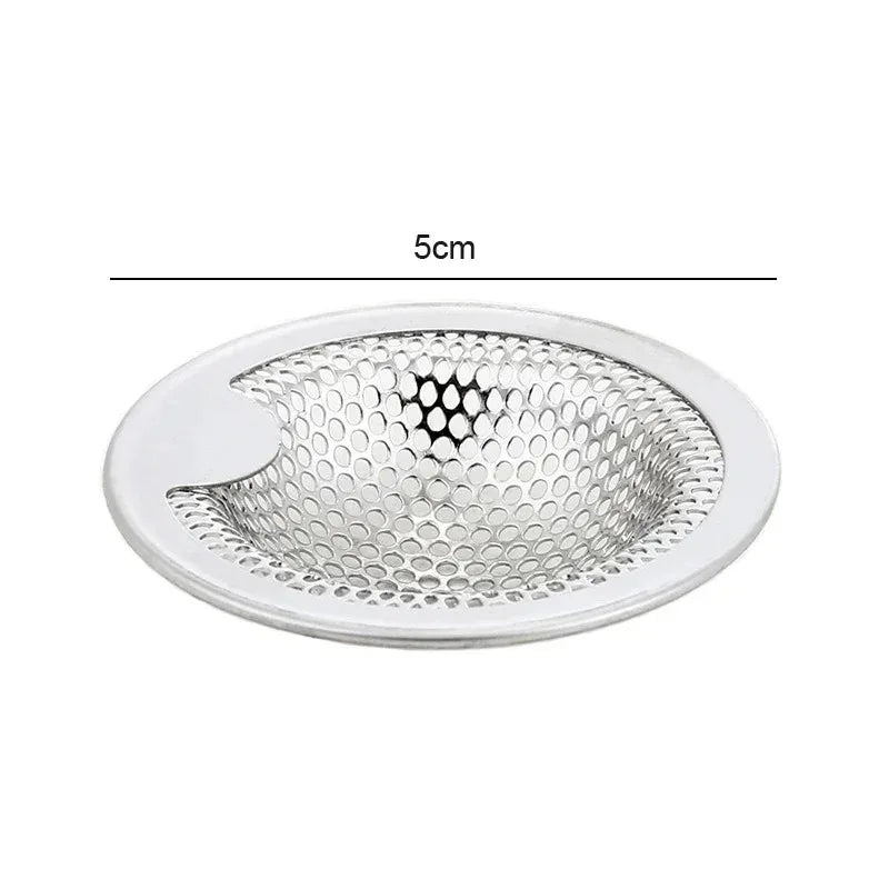Filtre de bonde en acier inoxydable pour évier de cuisine et salle de bain – Grille anti-déchets, filtre à cheveux et résidus pour évier, douche et siphon de sol.