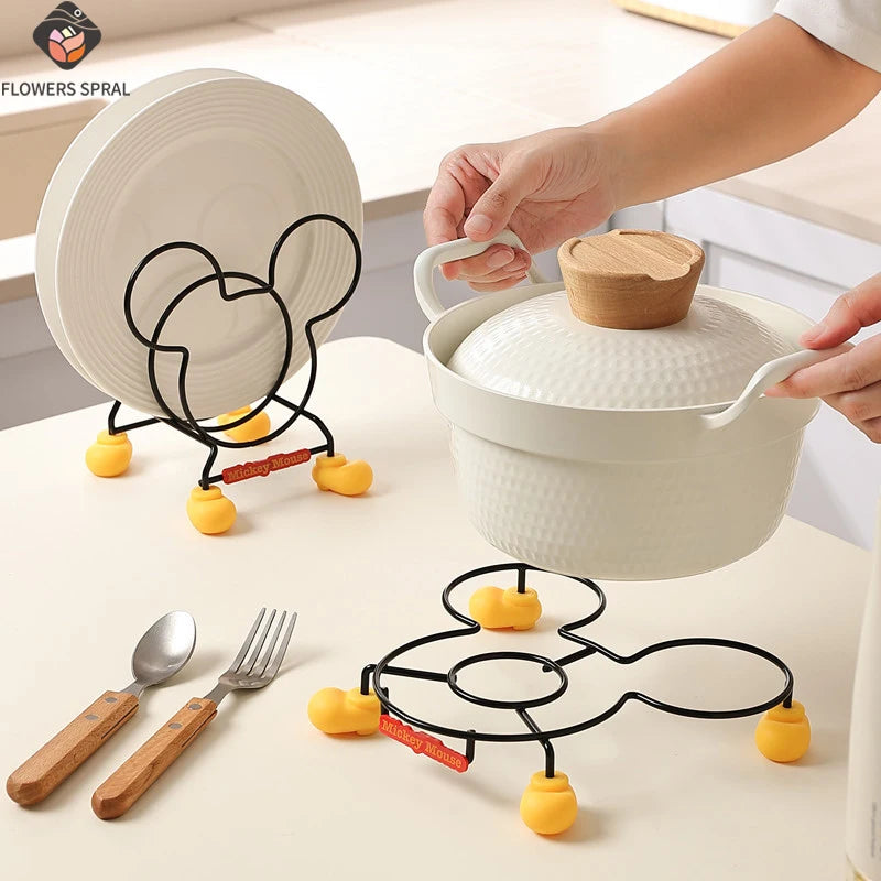 Étagère d’isolation pour cuisinière – Étagère de rangement de cuisine Mickey – Porte-bols, porte-casseroles et porte-couverts – Multifonctionnelle, plusieurs modèles au choix