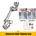Metal Copper 1080° Rotation Faucet Aerator Extender Swivel Robotic Arm Faucets Sprayer Head Nozzle Kitchen Tap Saving Water