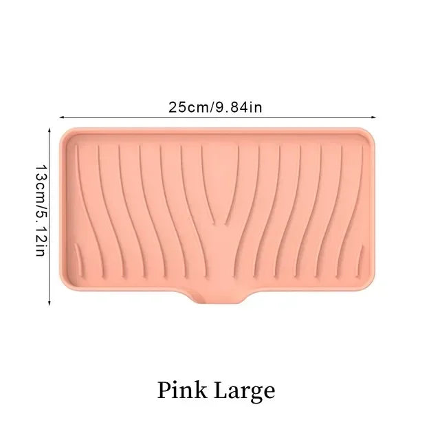 1-Pack Silicone Drain Soap Box Kitchen Bathroom Anti-slip Sink Tray Creative Washing Table Soap Tray Free Punch Drain Rack