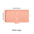 1-Pack Silicone Drain Soap Box Kitchen Bathroom Anti-slip Sink Tray Creative Washing Table Soap Tray Free Punch Drain Rack