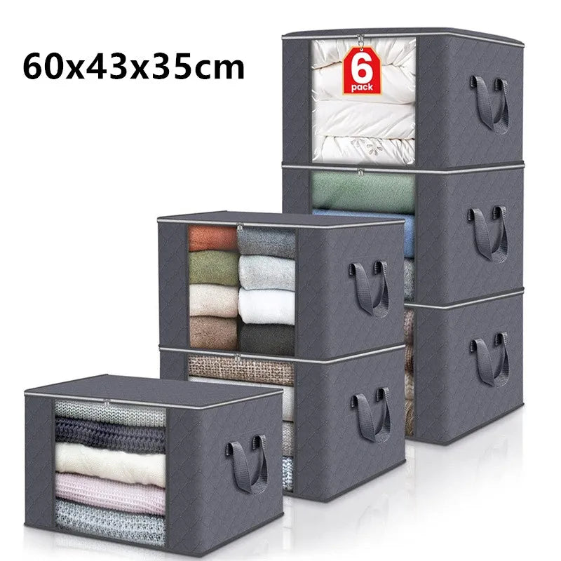 Sacs de rangement pliables pour vêtements et couvertures de 90 L, conteneurs de rangement pour organiser la chambre